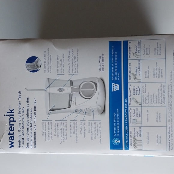 (New) Waterpik Dental Flosser 600 Series 10 Settings SEALED - Picture 6 of 9